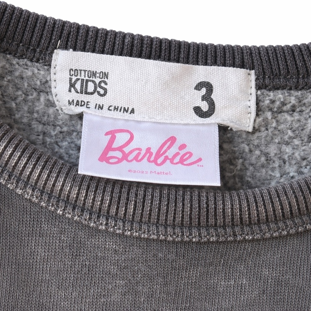 Barbie Girls Sweatshirt | Toddler Size 3 | Cotton On Kids | NWOT - Picture 2 of 3